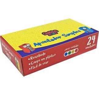 Apontador Plast Simples Cx C/ 24