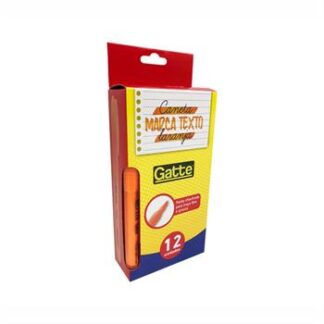 Marca Texto Laranja Cx C/ 12 Pcs