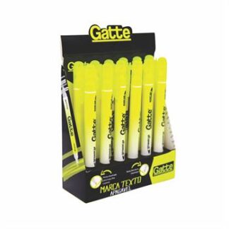 MARCADOR DE TEXTO AMARELO APAGÁVEL CX C/12 TAMANHO: 14.5*1.6CM