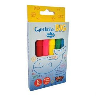 Canetinha Big 6 Cores - Lavavel