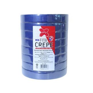 FITA CREPE AZUL 18MM X 50M - PCT C/8