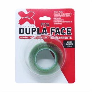 FITA DUPLA FACE 1MM - 24MM*2M BLISTER C/1 - SILICONE