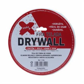 FITA TELADA DRYWALL 65G 9MESH - 48MM*90M
