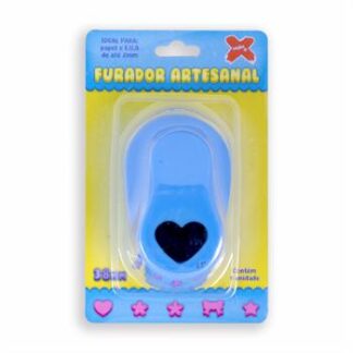 Furador De Eva 38Mm - Coração - Blister Individual
