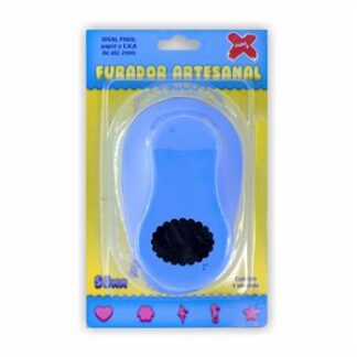 Furador De Eva 50Mm - Oval Escalopado - Blister Individual
