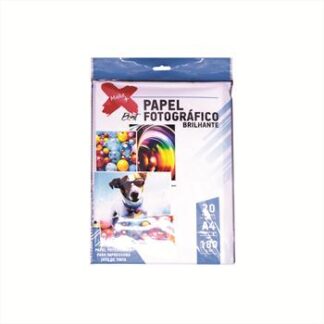 PAPEL FOTOGRAFICO BRILHANTE A4 180 G/M2 210x297mm PCT C/ 20 FOLHAS