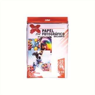 PAPEL FOTOGRAFICO BRILHANTE A4 230 G/M2 210x297mm PCT C/ 20 FOLHAS