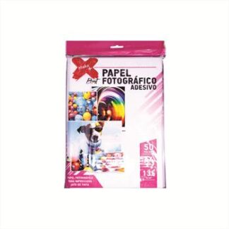 PAPEL FOTOGRAFICO ADESIVO A4 135 G/M2 210x297mm PCT C/ 50 FOLHAS