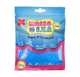 Massa De Eva Para Modelagem 50G/Pct, Azul Claro