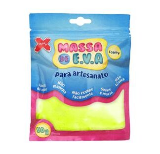 Massa De Eva Para Modelagem 50G/Pct, Amarelo Limao