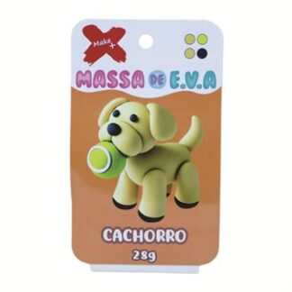 MASSA DE EVA BLISTER POTE C/ 4 CORES 28GR - CACHORRO