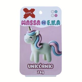 MASSA DE EVA BLISTER POTE C/ 4 CORES 28GR - UNICORNIO