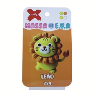 MASSA DE EVA BLISTER POTE C/ 4 CORES 28GR - LEÃO