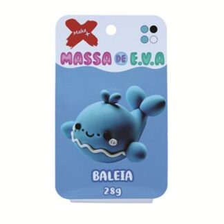 MASSA DE EVA BLISTER POTE C/ 4 CORES 28GR - BALEIA