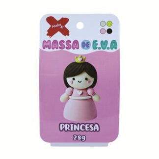 MASSA DE EVA BLISTER POTE C/ 4 CORES 28GR - PRINCESA