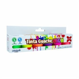 TINTA GUACHE 15ML 6 CORES NEON