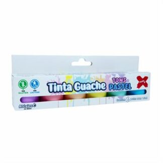 TINTA GUACHE 15ML 6 CORES TONS PASTEIS