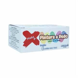 PINTURA A DEDO 15ML 6C AM-AZ-BR-PT-VD-VM