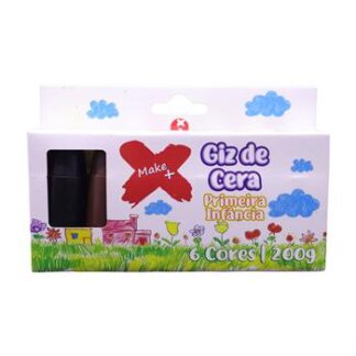 GIZ DE CERA PRIMEIRA INFANCIA  6 CORES REDONDO 25X70MM 200GR
