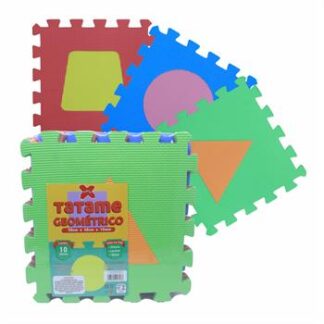 KIT TATAME FORMAS GEOMETRICAS 30CM X 30CM X 8MM C/ 10 PCS