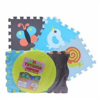 KIT TATAME 16 PCS ANIMAIS 30CM X 30CM X 10MM + 16 PCS BORDAS WAVE 30CM X 15CM X 10MM + 4 PCS CIRCULO