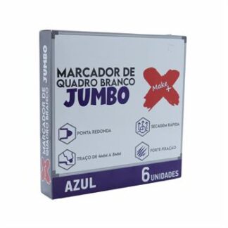MARCADOR DE QUADRO BRANCO JUMBO AZUL CX C/6