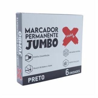 MARCADOR PERMANENTE JUMBO PRETO CX C/6