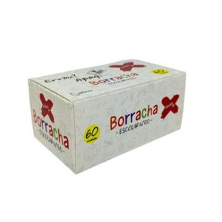 BORRACHA BRANCA SIMPLES 60 UNIDADES