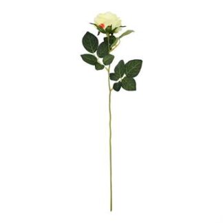 Rosa Diamante 9 cm  - 55 cm - Amarelo - Toque Acetinado