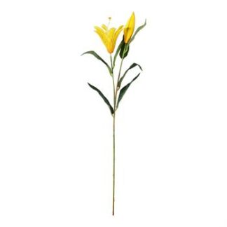 Lírio Tigre 15 cm - 68 cm - Amarelo - Toque Acetinado