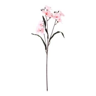 Haste Orquídea 7 cm c/ 9 - 80 cm - Rosa - Toque Acetinado