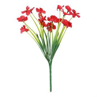 Haste Violetas 3,5 cm c/ 5 - 35 cm - Vermelho - Toque SEDA