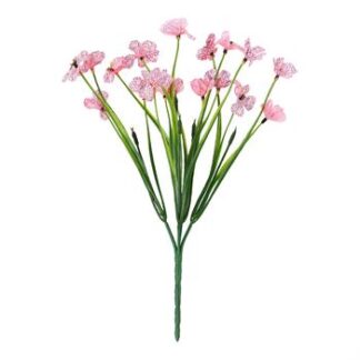 Haste Violetas 3,5 cm c/ 5 - 35 cm - Rosa - Toque SEDA