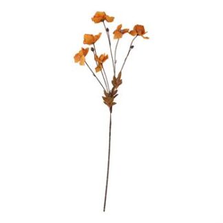 Haste de Narciso 9 cm c/ 6 - 80 cm - Laranja - Toque SEDA