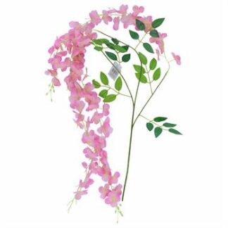 Haste De Glicinia Rosa Claro 100 cm - Rosa Claro Toque Acetinado