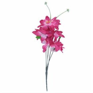Buquê De Lotus  C/ 5 - 30 cm - Pink Toque Acetinado