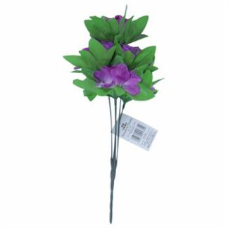 Mini Hortensia Violeta C/ 5 - 30 cm - Violeta Toque Acetinado