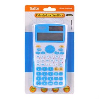 CALCULADORA - 10 DIGITOS, 240 funções (91MS) 157x80x23 - Solar e Bateria - Azul