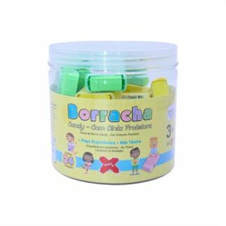BORRACHA CANDY C/ CAPA CANDY 4.4x2.6x1.3cm - POTE C/ 24