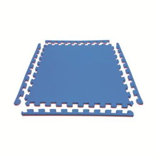 Tatame 100 CM x100 CM X 20MM Azul e Vermelho