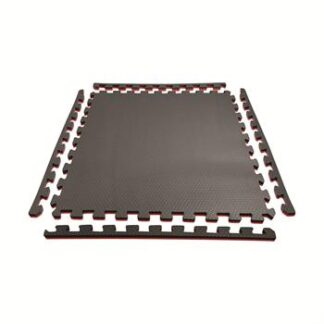 Tatame 100 CM x100 CM X 20MM Vermelho e Preto