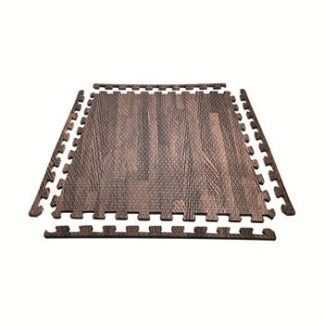 KIT Tatame 50CM X 50CM X 10MM  Madeira Escura C/4