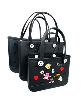 BOLSA DE MAO EM EVA PRETO  TAMANHO 28X11X21CM (P)