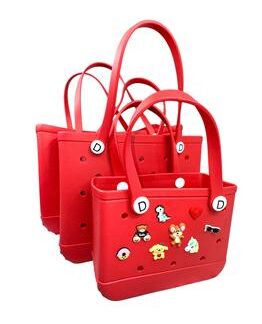 BOLSA DE MAO EM EVA VERMELHO SANGUE TAMANHO 36X13X31CM (M)