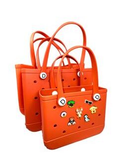 BOLSA DE MAO EM EVA LARANJA TAMANHO 36X13X31CM (M)