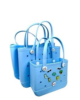 BOLSA DE MAO EM EVA AZUL BEBE TAMANHO 46X21,5X33CM (G)