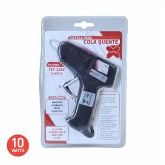 Pistola p/ cola quente Pequena 10W - Blister - Bivolt