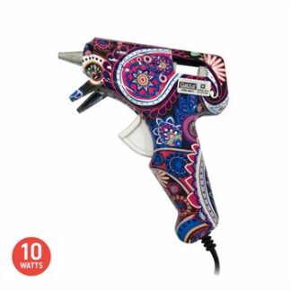Pistola p/ cola quente Pequena 10W - Blister - Bivolt - Estampado Fantasia (mesclado 8 estampas)