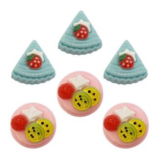Charms para decoração 20mm - Tortinhas c/ 6 und