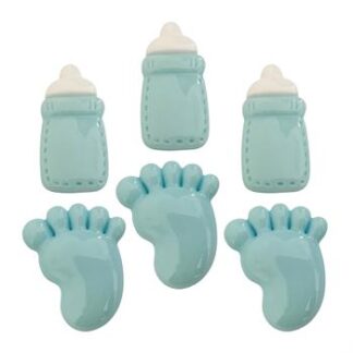 Charms para decoração 28mm - Baby menino c/ 6 und